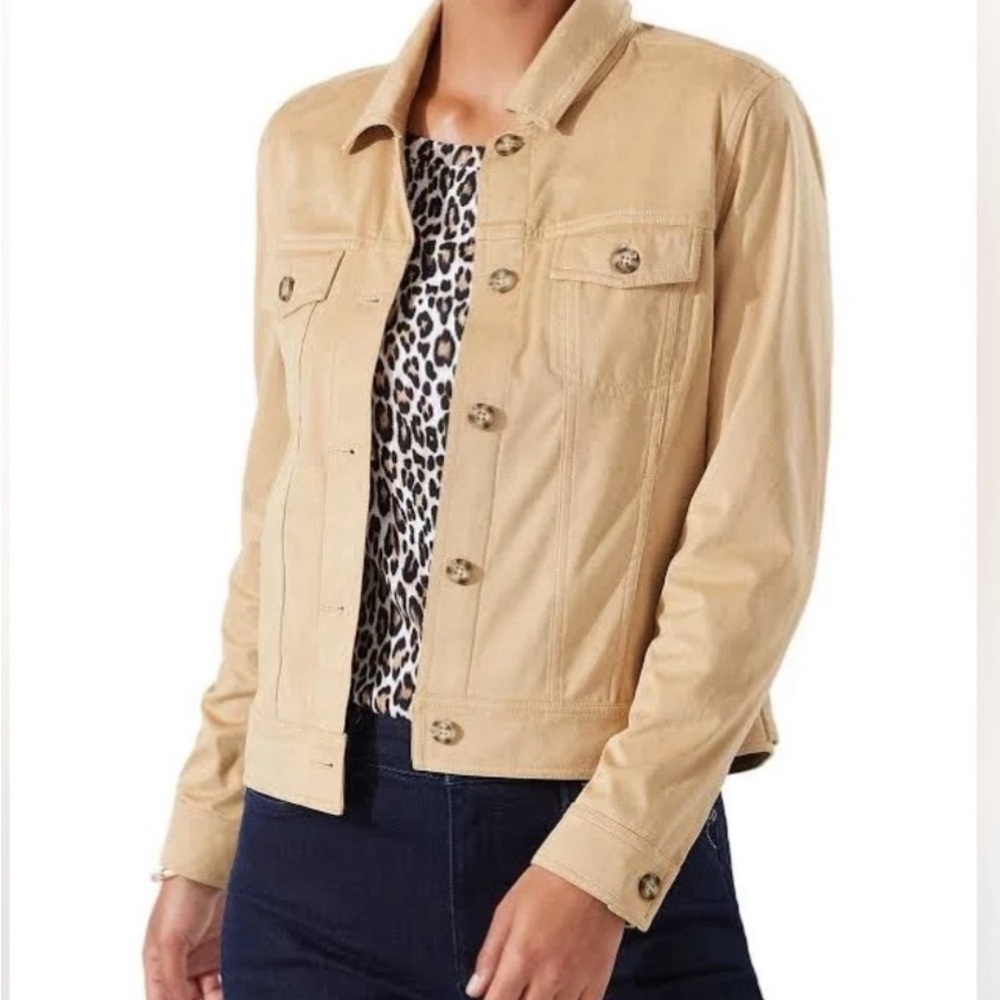 Tommy Bahama faux suede jacket NWT